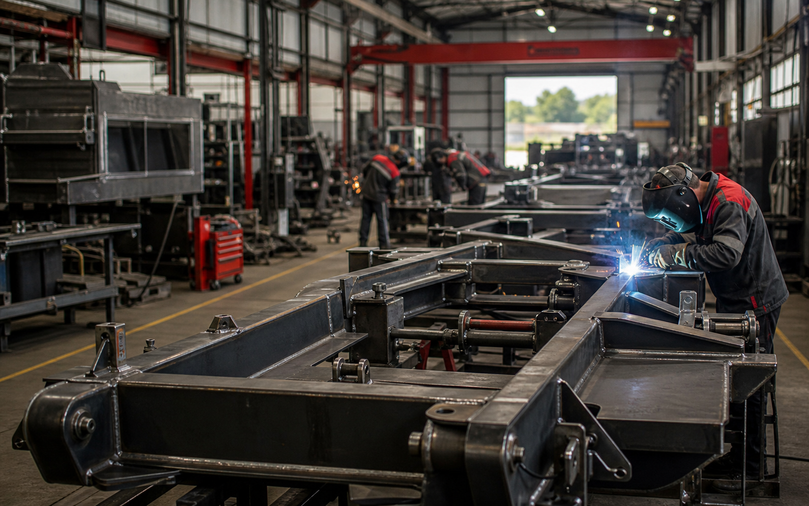 Fabricação metalmecânica de equipamentos industriais